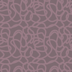 hand drawn taup rose maze brush stroke seamless pattern. vector illustration for background, bed linen fabric, wrapping paper, scrapbooking
