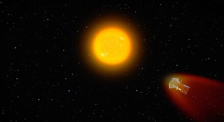 Parker Solar Probe approaching the sun 