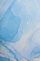 Abstract Background Alcohol Ink Liquid Art Blue Purple Gold Marble
