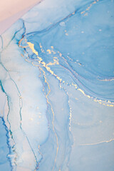 Abstract Background Alcohol Ink Liquid Art Blue Purple Gold Marble
