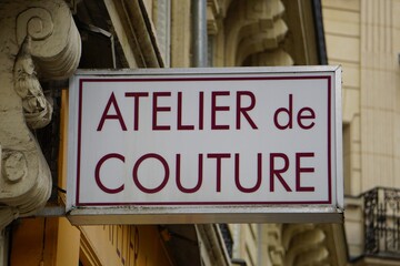 Panneau Atelier de couture