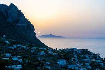 Sunset on Capri, Italy