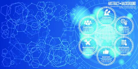 Network community and Connection technologies for business. Mixed media.