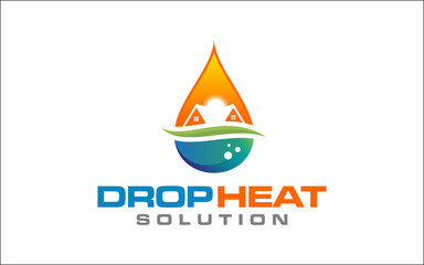 Illustration graphic vector of plumbing and heating service Logo Design template