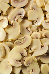Champignon texture as background top view