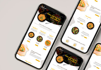 Food Delivery Newsletter with Brown and Orange Accents