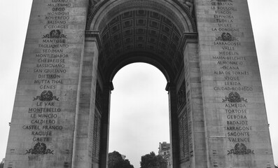 Front View of Triumphal Arch with Monochrome