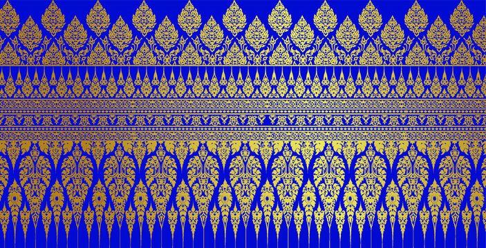 modern line Thai pattern traditional concept The Arts of Thailand	