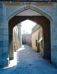 Entrance to the Vorontsov Castle Crimea peninsula in summer