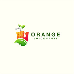 juice color gradient logo design
