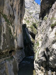A route through the mountains in Picos de Europa (Asturias, Spain) - Ruta del Cares