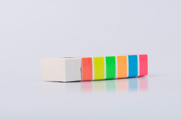 Rubber eraser on a white background. 