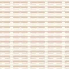 Minimal ecru jute plain stripe texture pattern. Two tone washed out beach decor background. Modern rustic brown sand color design. Seamless striped burlap pattern for shabby chic coastal living. 
