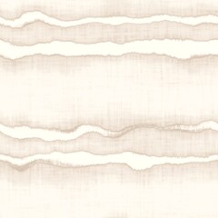 Fototapeta premium Minimal ecru jute wavy stripe texture pattern. Two tone washed out beach decor background. Modern rustic brown sand color design. Seamless striped burlap pattern for shabby chic coastal living. 