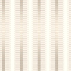 Minimal ecru jute plain stripe texture pattern. Two tone washed out beach decor background. Modern rustic brown sand color design. Seamless striped burlap pattern for shabby chic coastal living. 
