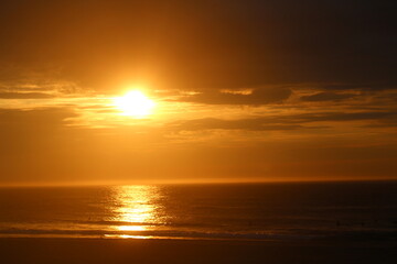 Fototapeta na wymiar Sunset over the Shore