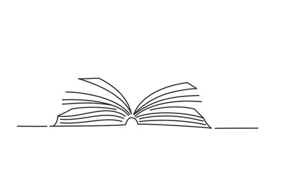 Open book, education, school theme.