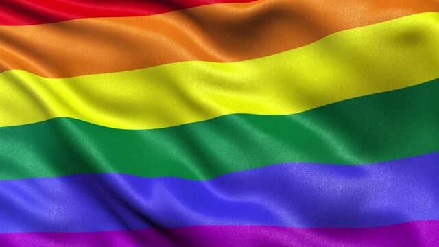 LGBT Rainbow Flag Seamless Loop