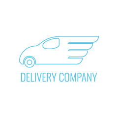 Delivery Company Logo Design on white background