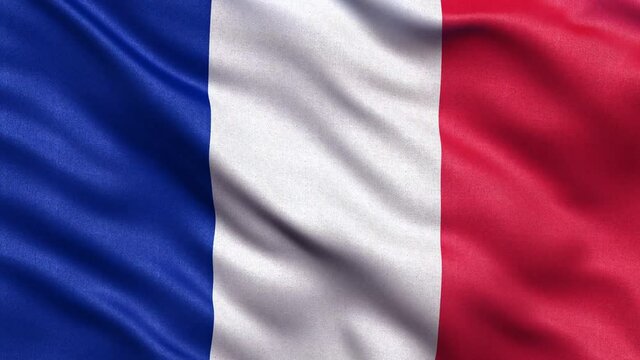 France Flag Seamless Loop