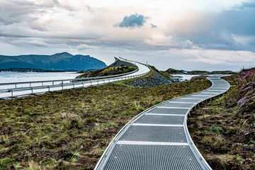 Papier Peint photo autocollant Atlantic Ocean Road La route de l& 39 océan Atlantique, Norvège.