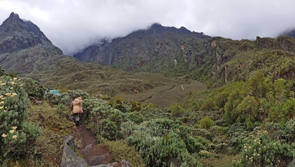 Rwenzori Mountains: Uganda; February 23, 2020; Cloudy day