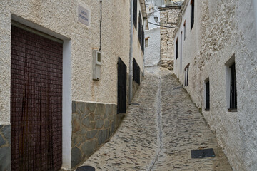 Fototapeta na wymiar Streets of Pampaneira. Town located in the Alpujarra region, in the province of Granada.