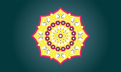 abstract mandala circle ornament 