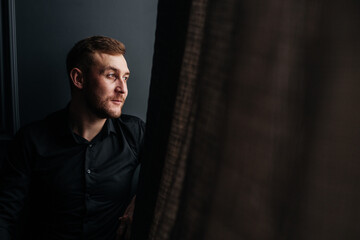 Portrait of a man looking away