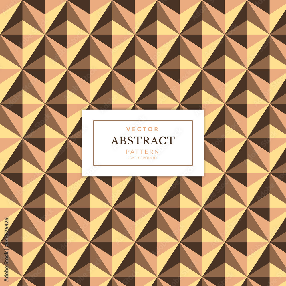 Poster abstract geometric background trendy modern. abstract geometric bronze texture seamless pattern. 3d 