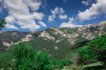 Crimean mountains. View of the Crimean mountains in sunny weather.