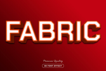 3d fabric - editable text effect