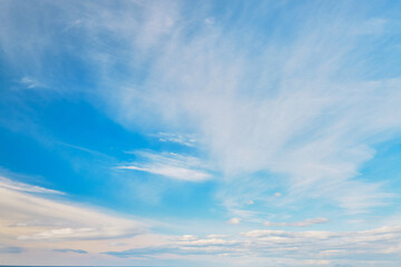 Fototapeta premium sky background during sunrise with clear clouds