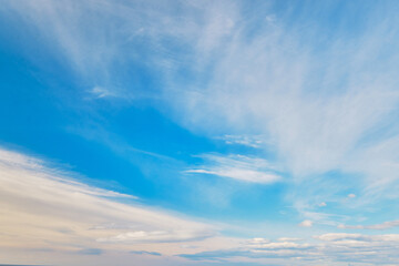 Fototapeta premium sky background during sunrise with clear clouds