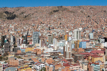 La Paz Bolivia - panoramic view