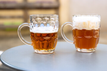 Chope de bière rousse