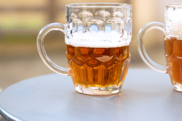 Chope de bière rousse