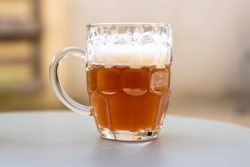 Chope de bière rousse