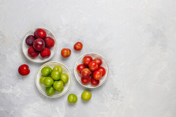 Fresh summer fruits and berries.