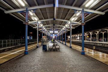Railway station in Sopot, Poland. 