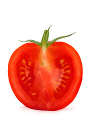 Half tomato close-up