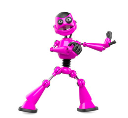 nice robot is a fighter