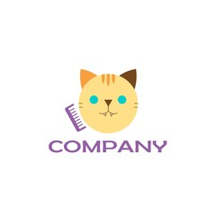 grooming pets logo design icon vector veterinary clinic pet store logo