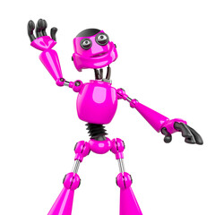 nice robot is dancing