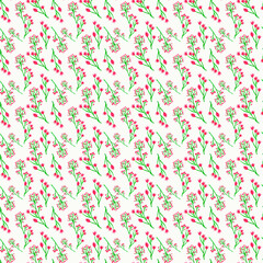 Watercolor, Flowers .Watercolor floral seamless paper.  pattern and seamless background. Ideal for printing onto fabric and paper or scrapbooking. Hand painted illustration.Printing hand drawn style p
