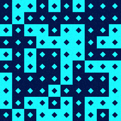 Abstract Geometric Pattern generative computational art illustration