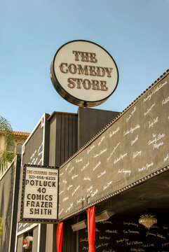 Los Angeles, California, USA - March 2009:  Exterior View Of The Comedy Store, A Comedy Club In Hollywood