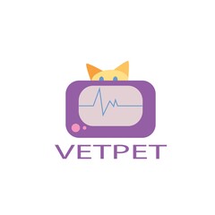  cute vetpet logo design icon vector veterinary clinic pet store logo