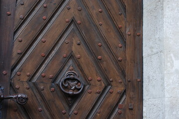 old wooden door