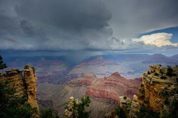 Grand Canyon with thunder clouds
